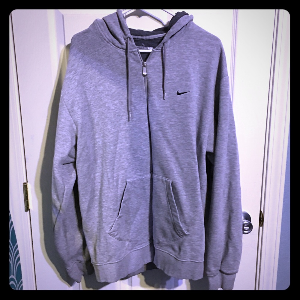 XL grey nike jacket hoodie